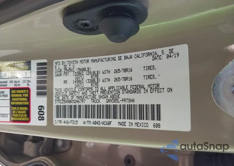 2019 Toyota Tacoma Trd Off Road z USA, uszkodzony, nr VIN 3TMCZ5AN0KM246797